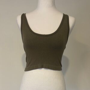 Urban Outfitters Olive Crop Top